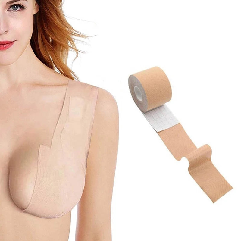 Summer Strapless Bikini Invisible Nipple Cover Breast Lift-Up Boob Tape Women Sexy Tube Top Plus Size Bra Push Up Bra Crop Top